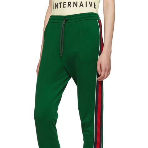 gucci green sweatpants|bootleg Gucci sweatpants.